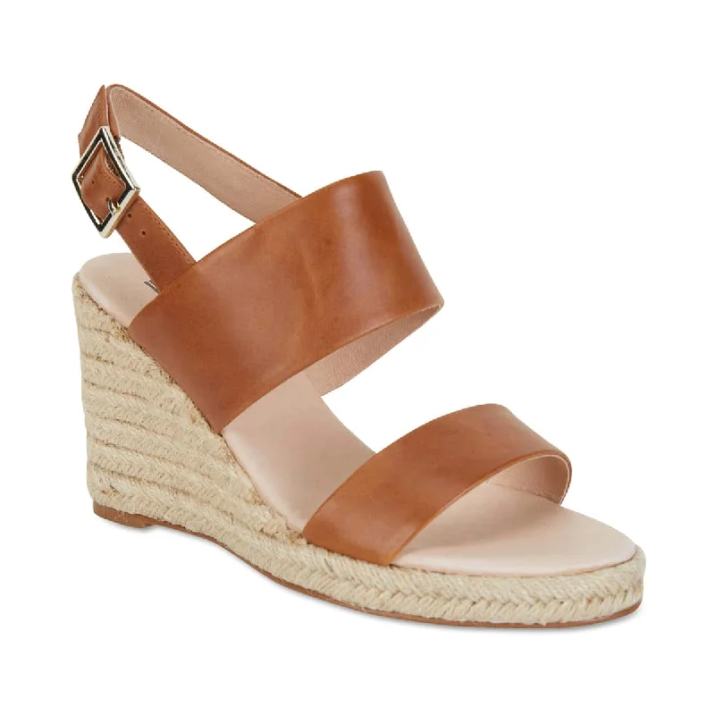 Dice Espadrille in Cognac Leather