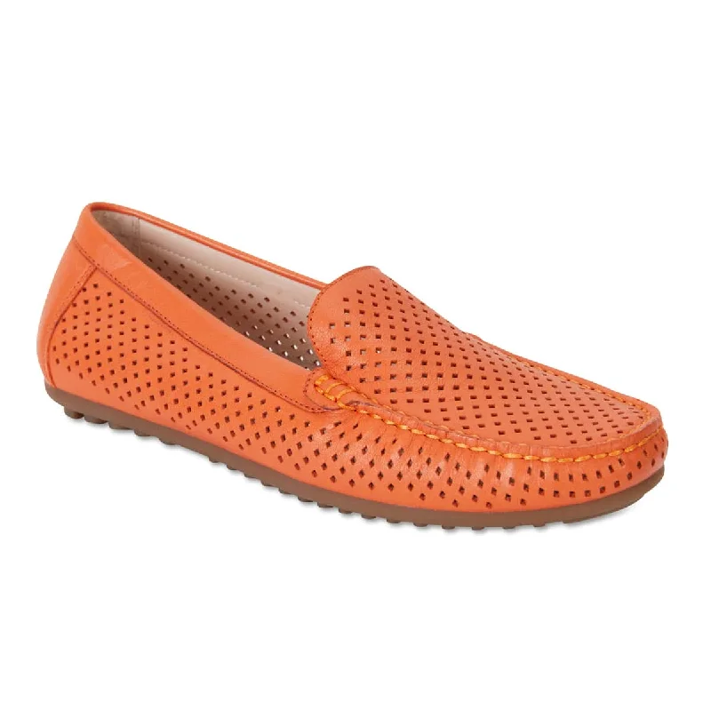 Gabriel Loafer in Orange Leather