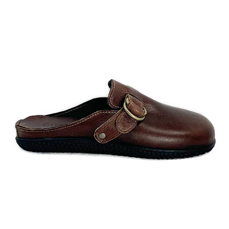 Men’s Portland Mule: Exersole® by Quoddy ""Barefoot Fit"" Brown