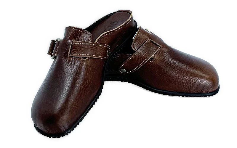 Men’s Portland Mule: Exersole® by Quoddy ""Barefoot Fit"" Brown