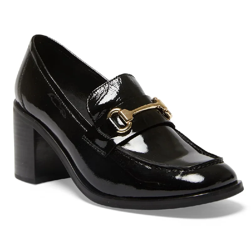 Sabrina Loafer in Black Patent