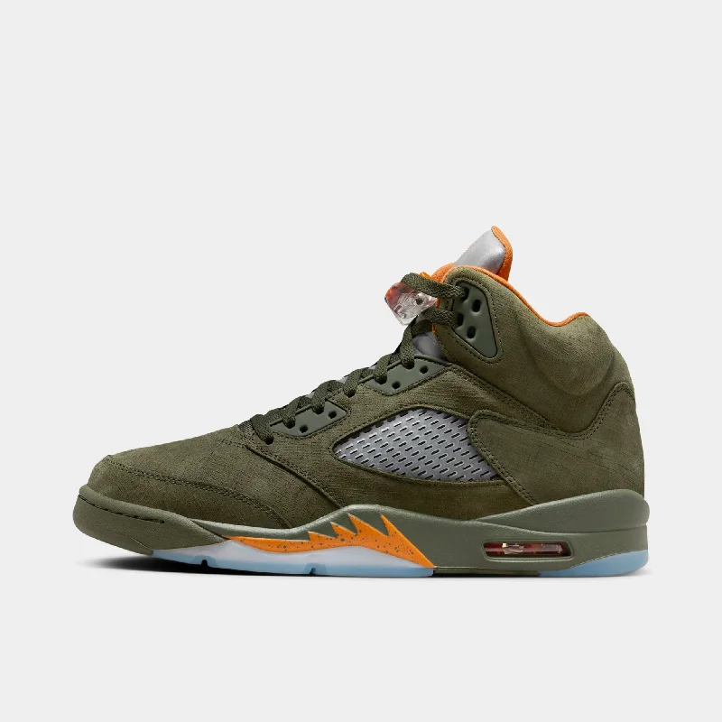 Jordan 5 Retro Army Olive / Solar Orange