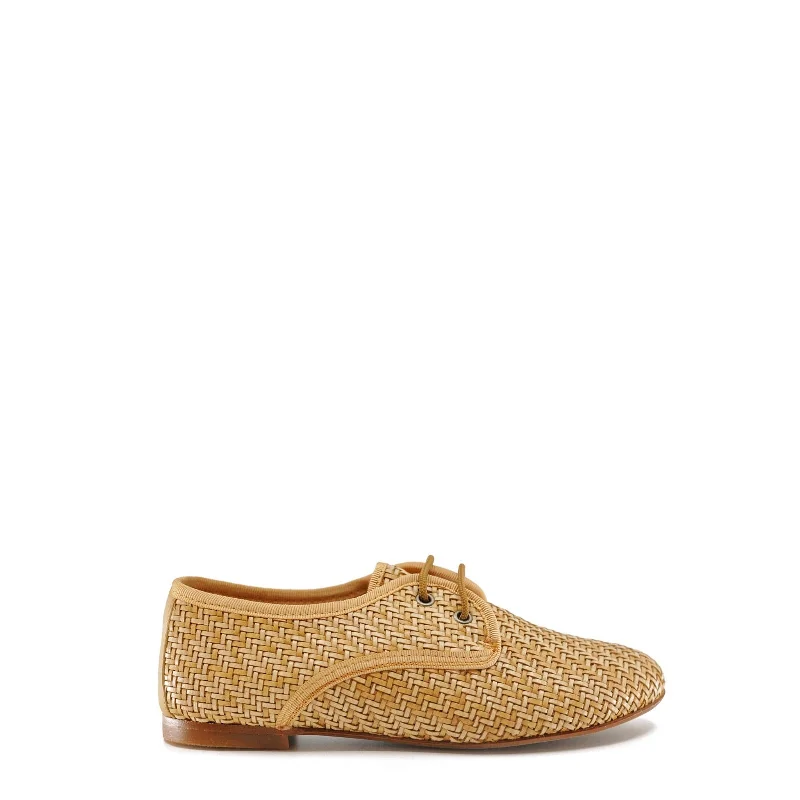 LMDI Collection Camel Wicker Lace Derby