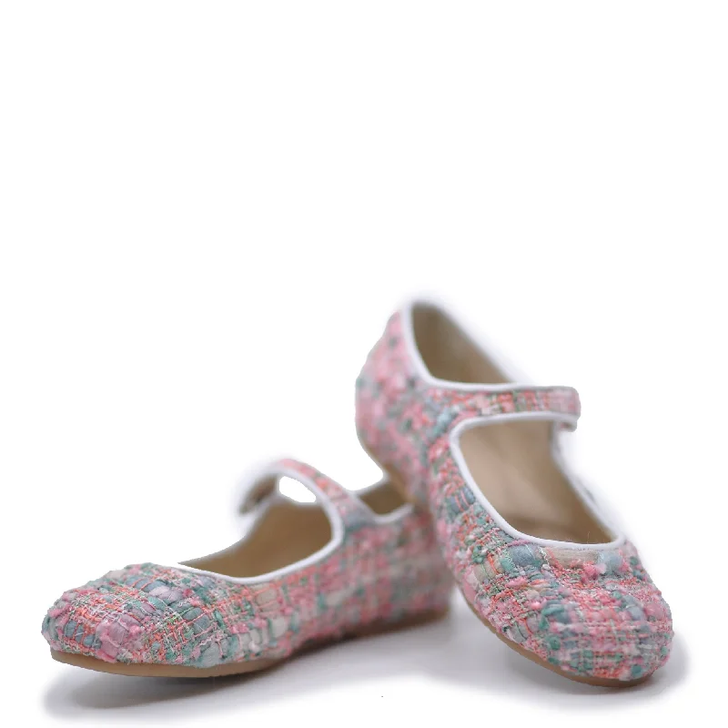 Manuela Pink Tweed Mary Jane