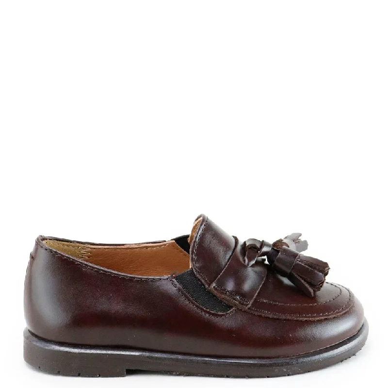 Papanatas Brown Leather Tassel Loafer