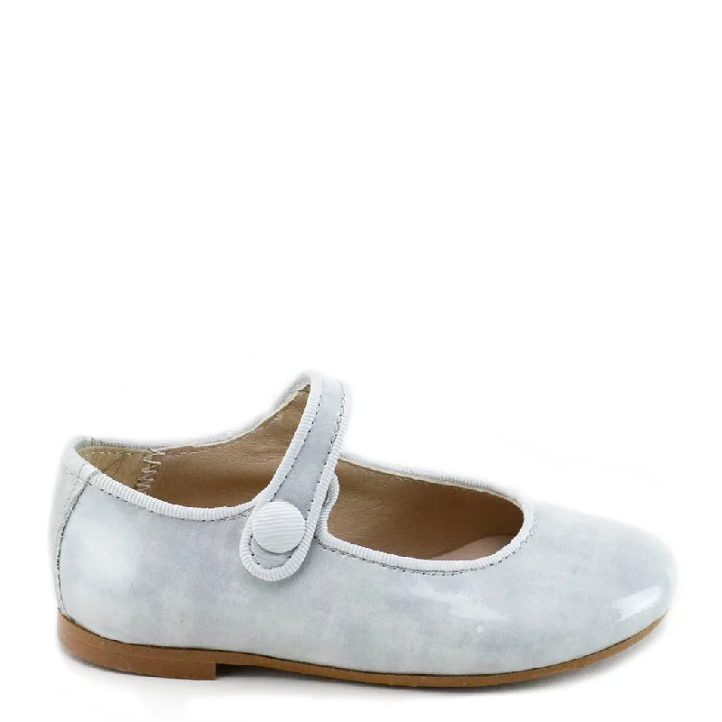 Papanatas Gray Smoky Patent Mary Jane