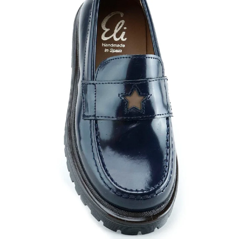 Papanatas Navy Luxor Star Chunky Loafer