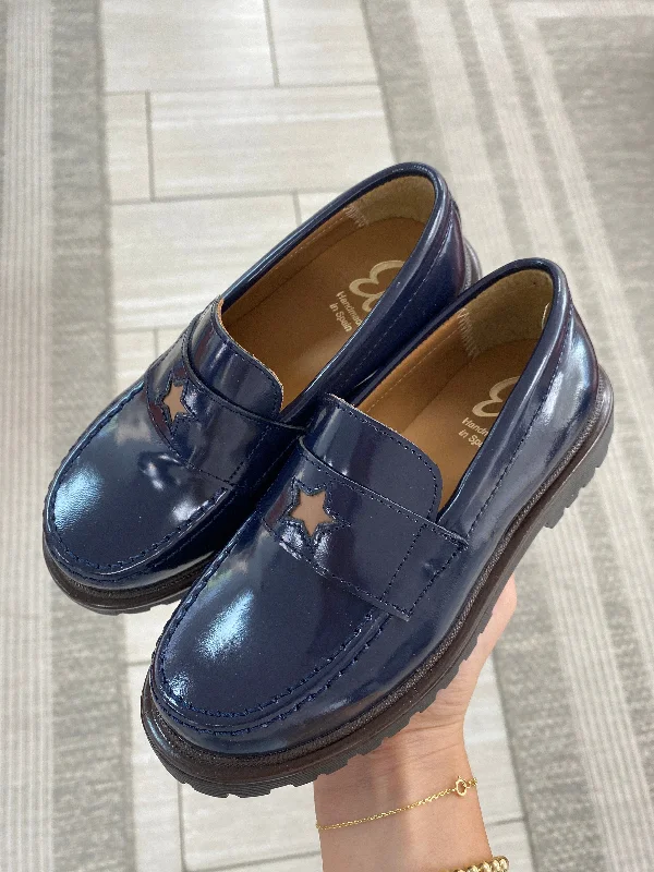 Papanatas Navy Luxor Star Chunky Loafer