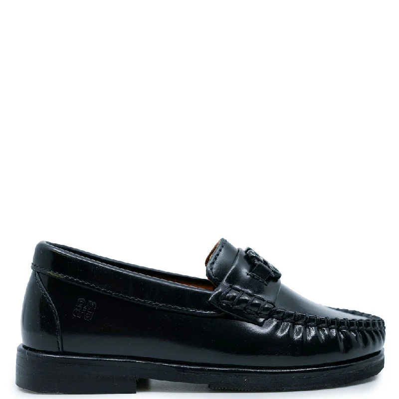 Porte Navy Shine Buckle Loafer