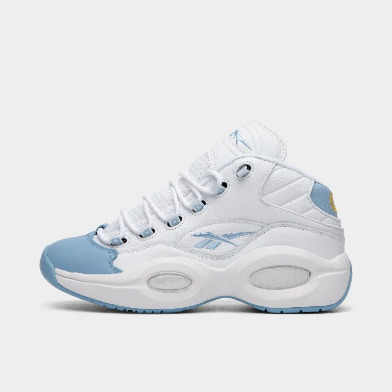 Reebok Question Mid Ftwr White / Fluid Blue - Toxic Yellow