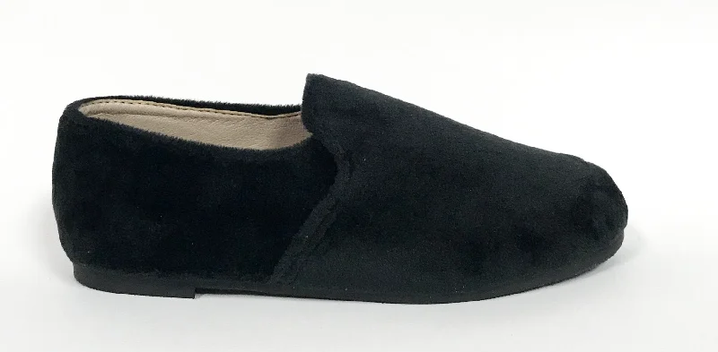 Zeebra Black Velvet Loafer