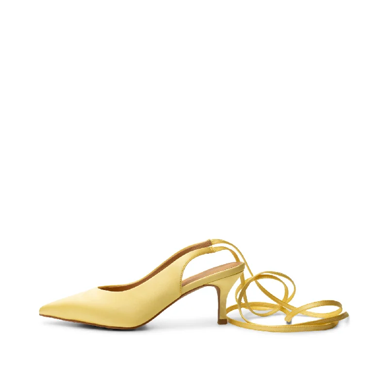 Amia tie-up pump satin - BUTTER SATIN