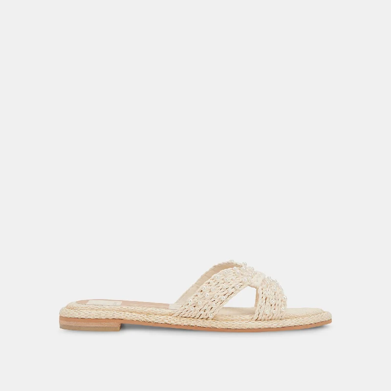 ATOMIC PEARL SANDALS VANILLA RAFFIA