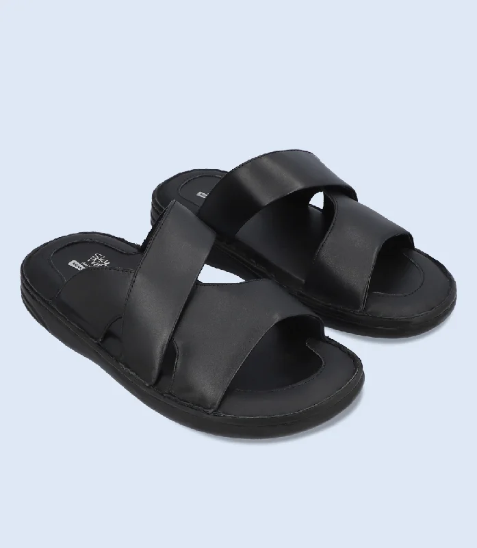 BM5905-BLACK-Men Comfort Slipper