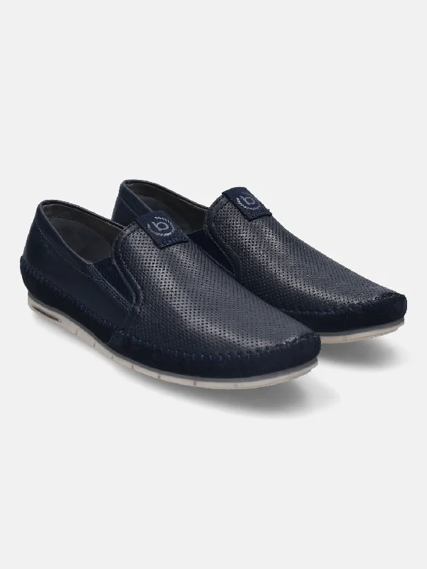 bugatti Dark Blue Loafers