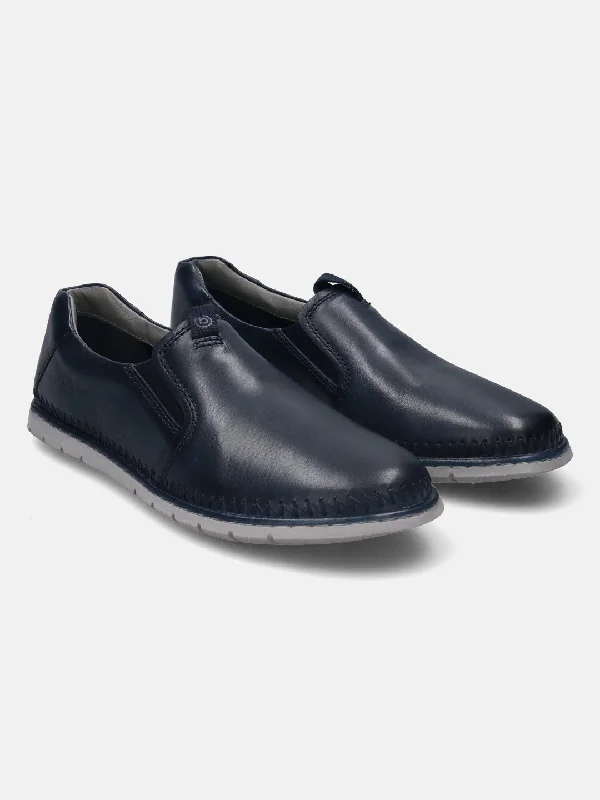 bugatti Dark Blue Loafers