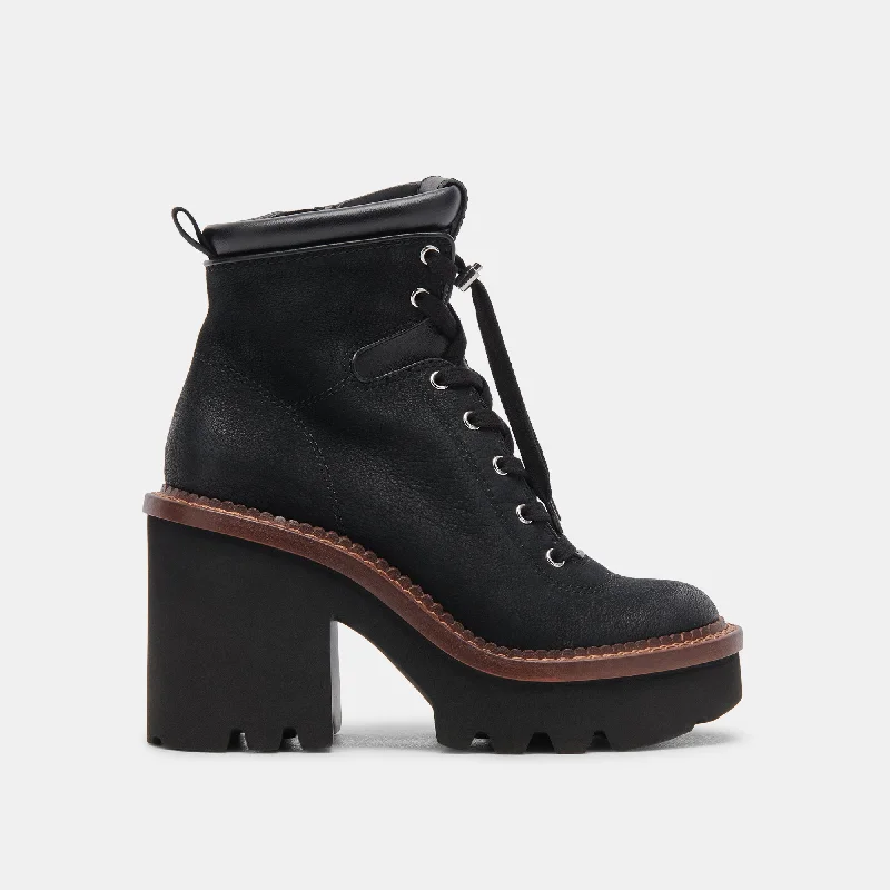 DOMMIE BOOTS BLACK NUBUCK