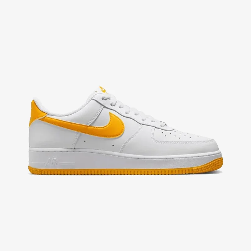 NIKE | AIR FORCE 1 '07 { WHITE/UNIVERSITY GOLD-WHITE