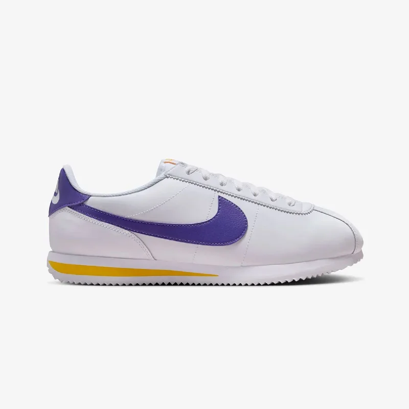 NIKE | CORTEZ { WHITE/VARSITY PURPLE-VARSITY MAIZE