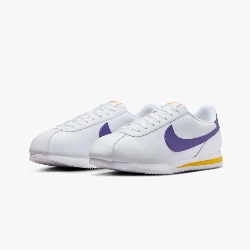 NIKE | CORTEZ { WHITE/VARSITY PURPLE-VARSITY MAIZE