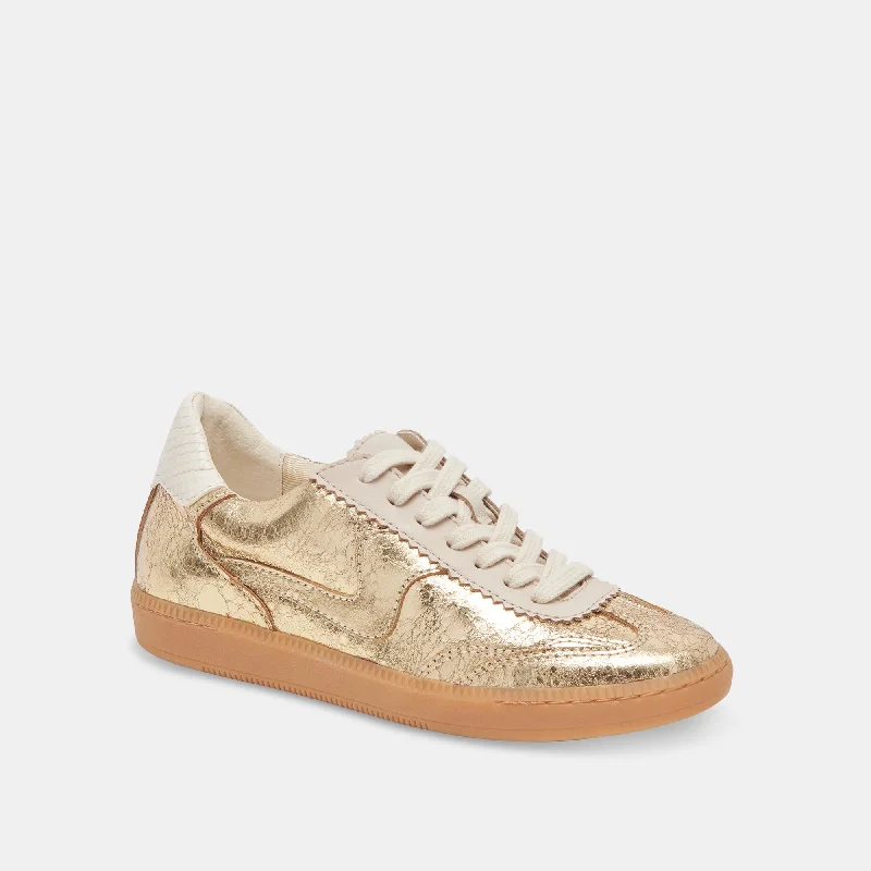 NOTICE SNEAKERS GOLD DISTRESSED LEATHER