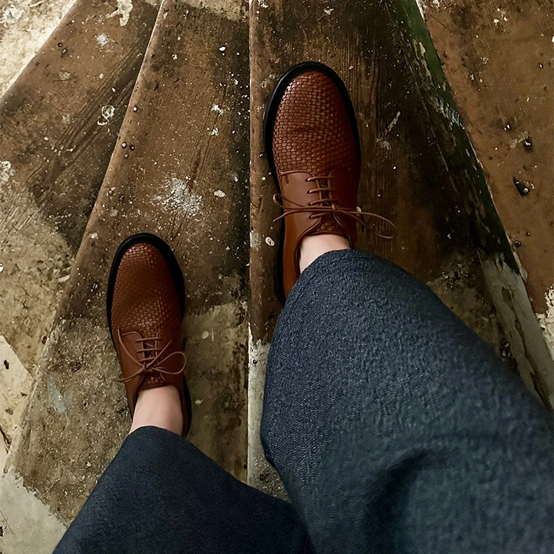 PABLO Cigar | Woven Leather Derby