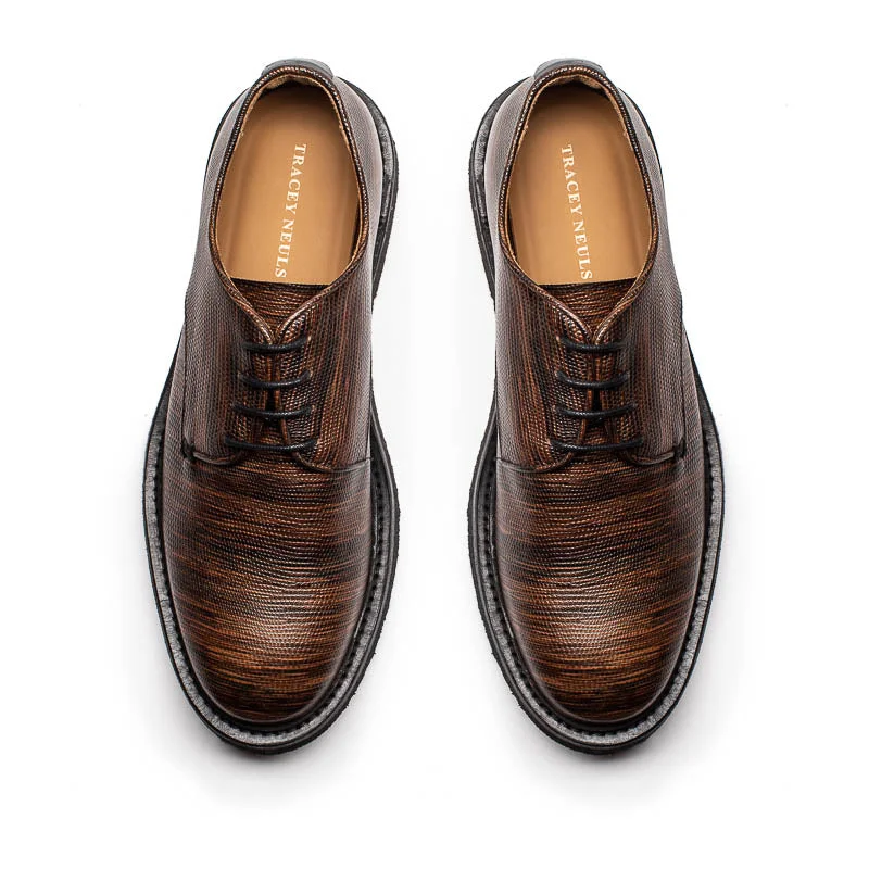 PABLO Kelp | Brown Leather Derby