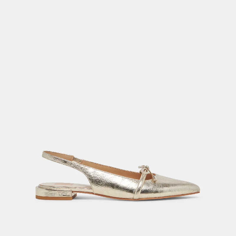 PAYGE FLATS PLATINUM DISTRESSED LEATHER