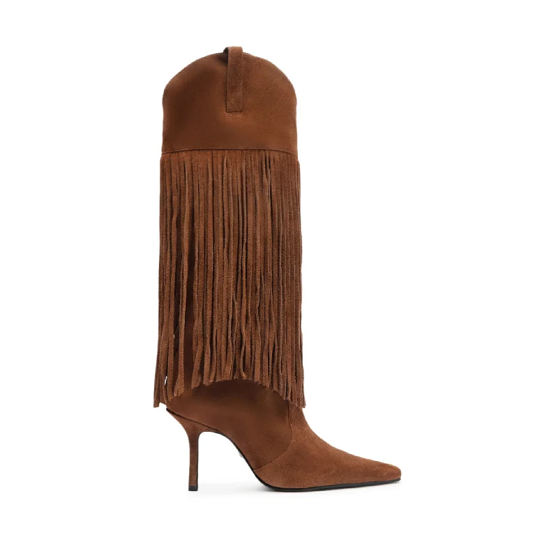 Raffaela Up Fringes Suede Boot