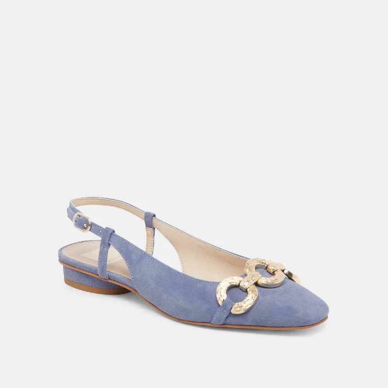 RAMANO FLATS BLUEBELL SUEDE