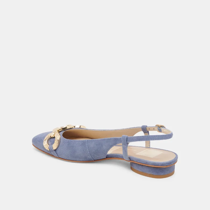 RAMANO FLATS BLUEBELL SUEDE