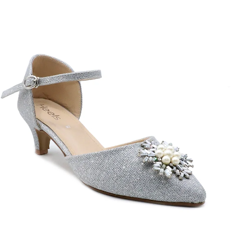 Silver Fancy Sling Back 087090