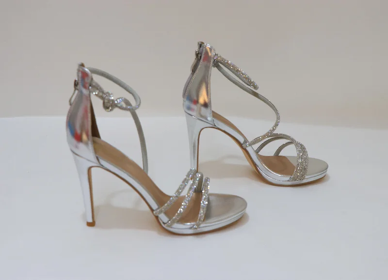 SLASH STRASS SANDALS