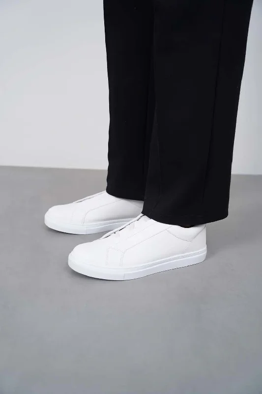 SLIP-ON LEATHER SNEAKERS