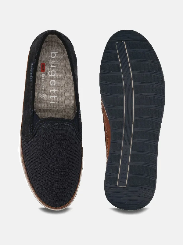 bugatti Dark Blue Loafers