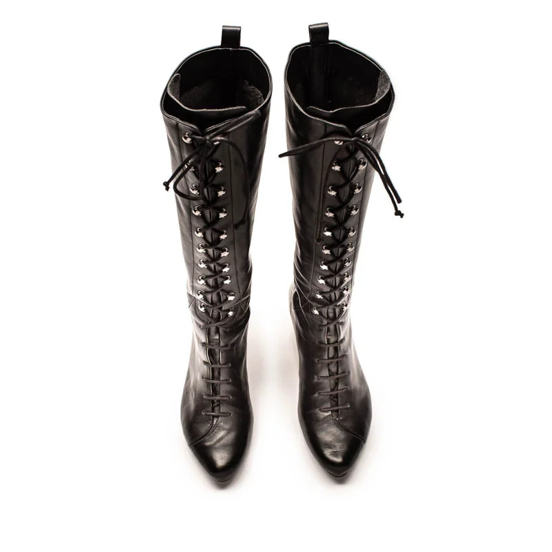 TANYA Tall Smoke | Leather Boot