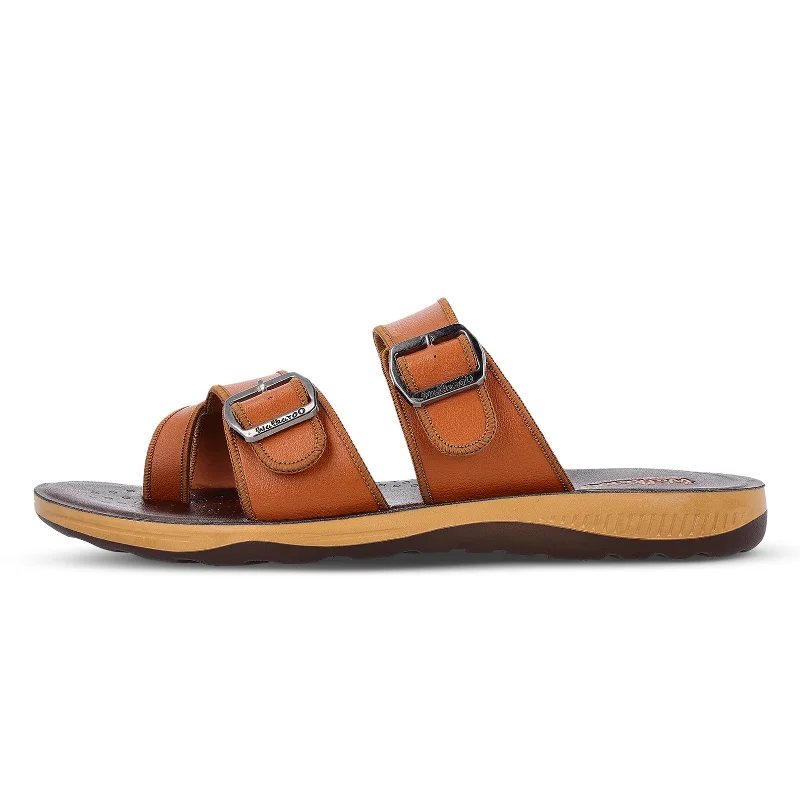 WALKAROO+ MEN SANDALS - WE1341 Brown