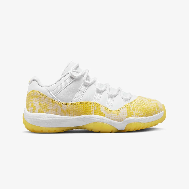 Jordan | WMN'S AIR JORDAN 11 RETRO LOW  { WHITE/TOUR YELLOW-WHITE