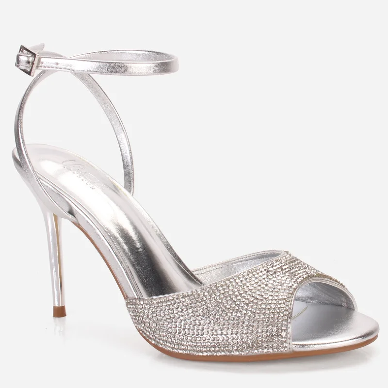 Women's ""BILLAROS"" Shimmery Stiletto Evening Sandals