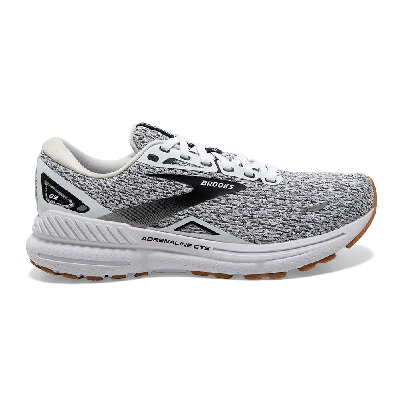 Women's Brooks Adrenaline GTS 23, White/Black, 8.5 B Medium